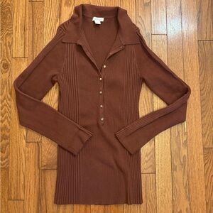 Sundance Chocolate Knit Organic Cotton Sweater